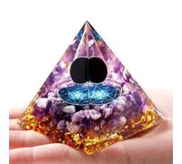 XIANNVXI Healing Crystal Tower Orgonite Orgone Tower,Purple Amethyst Crystal Gemstone Tower,Healing Crystal Gifts for Women Men