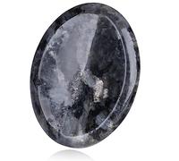 XIANNVXI Labradorite Worry Stone Polished Thumb Stone Healing Stone Gemstone Meditation Accessories Reiki Crystal Oval Stone for Anxiety Stress Relief Relaxation