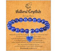XIANNVXI Lapis Lazuli Bracelet,8mm Blue Bracelet for Women