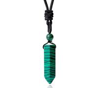 XIANNVXI Malachite Necklace Healing Crystal Necklace for Men Women Malachite Gemstone Pendant Reiki Men's Necklace Jewellery