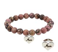 XIANNVXI Mum Mother Bracelet Red Crystal Bracelet for Mum Presents Meaningful Gifts Jewellery