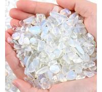 XIANNVXI Opalite Crystal Chips Opalite Stones Healing Crushed Opal Stones Tumbled Crystal Bulk Gemstones Reiki Irregular Crushed Opal Crystals 250g 0.55lbs