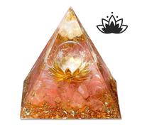 XIANNVXI Red Healing Crystals Tower,Lotus Flower Tower,Orgonite Orgone Gemstone for Bring Luck Reiki Healing Crystal