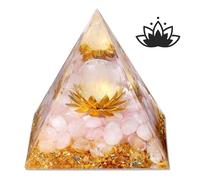 XianNVXi Rose Quartz Crystals Healing Gemstone, Pink Gifts for Women, Orgonite Orgone, Lotus Flower Healing Crystal