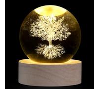 XIANNVXI Tree of Life Ornament Crystal Ball Paperweight Tree of Life Gifts Paperweight Decor Glass Ball Office Bedroom Decoration Housewarming Unusual Gifts Women