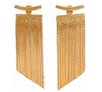 XIANQI S925 Silver Needle Humble Chic Long Fringe Earrings for Women Dangling Dangly Fringe Formal Earrings for Wedding Prom Gift Hypoallergenic and Safe for Sensitive Ears, Silver, silver