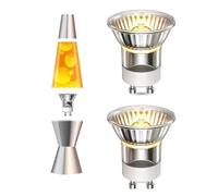 Xiansini 2 Pack Mini MR11 GU10 Lava Lamp Replacement Bulb 35W - 360lm Dimmable Reflector for Lava Lamp, 2800K Warm White Reflector Bulb for Candle Warmer Lamp Bulb