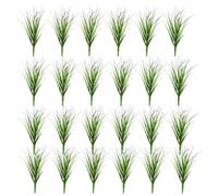 Xiansini Artificial Plants Outdoor 20PCS Green Plastic 20x30cm, Fake Grass Bundles for Outdoor Indoor Home Decoration, Artificial Grasses Faux Plants for Garden Balcony Patio Planter Landscape