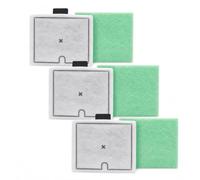 Xiansini Fish Tank Filter Cartridges for Interpet Filters, 3 Sets of CF1 Filter, Aquarium Filter 3 Month Service Kit of Tank Filtration Replacement Pack (3 Filter Cartridges, 3 Algaway Pads)