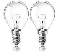 Xiansini Scentsy Light Bulb E14 G45, Wax Warmer Bulbs & Oven Bulb 25W Dimmable - 2700K Warm White Small Edison Screw Bulbs for Wax Melt Burner, Oven, Plug-in Warmers Up to 300°C (Pack of 2)