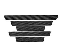 XIANTENG 5 Pcs Car Door Sill Protector Strips for Opel Cascada 2013-2019, Carbon Fiber Threshold Welcome Pedal Decorative Strips