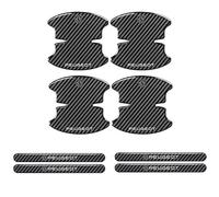 XIANTENG 8 Pcs Car Door Handle Protector for Peugeot 208 E208 Gt Gt Line 2020-2023, Carbon Fiber Texture Anti-Scratch Door Bowl Guard Paint Protection Film Stickers Set
