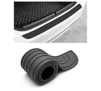 XIANTHKJDY Rear Bumper Protector Rubber Boot Sill Guard, Heavy Duty Anti-Scratch Rear Bumper Guard for VW ID.Buzz Cargo, Self-Adhesive Car Boot Edge Protector & Scuff Cover,Black-9cm×104cm