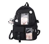 XIANXIAN Kawaii Bkpk th Pendant, Lar ity Cute Asori Bkpk for School Multi ket Rusk for Teen Girls Cute Kawaii School Bkpks