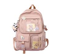 XIANXIAN Kawaii Bkpk th Pendant, Lar ity Cute Asori Bkpk for School Multi ket Rusk for Teen Girls Cute Kawaii School Bkpks