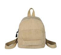 XIANXIAN Women's Cute Solid Color Small Backpack Travel Daypack Casual Rusks for Teens Girls Daypack Bookbag - Beige, 19CM*19CM*9CM