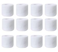 XianXiKaiTech 12 Rolls Self Adhesive Cohesive Bandage 5cm x 4.5m, Elastic Vet Wrap for Dogs, Horses , Athletic Sports Tape for Wrist Ankle and First Aid (White)