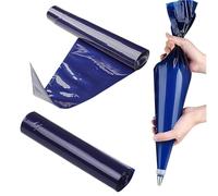 XianXiKaiTech 50 Pcs Disposable Piping Bags, Icing Piping Bags, Pastry Bags 21"Extra Large Thicken Blue Plastic for Cake Decorating, Cookies, Cupcakes, Dessert and Pastry.