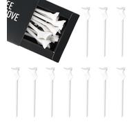 xianynow Premium 10 Degree Golf Tees - 10 Pcs Unbreakable Plastic Golf Tees to Help Reduce Spin & Slice, Improve Distance & Precision, Golf Accessories
