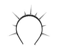 Xiao Cheng Ming Zhu Spiked headband, Gothic Spiky Tiara for Women, Goth Studded Crown, cosplay punk Costume Party Accessories (9 spikes)