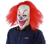 Xiao Chou Ri Ji Scary and Sinister Halloween Clown Masks, Costume Cosplay Props, Adult Latex Clown Masks,Horror,Devil