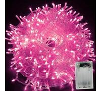 xiao Fairy Lights,Dazzle Bright Fairy String Lights, 4M 40LEDIndoor Fairy Lights Indoor Outdoor Rope Fairy String Lights Battery Fairy String Christmas Tree (Pink)