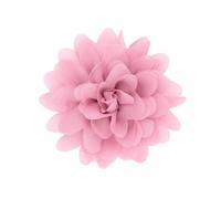 Xiao Hua 10Pcs Handmade Chiffon Flowers Chiffon Fabric Flowers for Embellishments,DIY Headbands Flower Accessories Flower Headband-Pink A