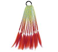 XIAO HUA Braid Ponytail Dreadlock Extension for Kids in Braids Hair Extension Wig Thin Dreads Wig Synthetic Hairpiece A06