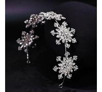 XIAO HUA Bridal Flower Wedding Hair Pins Crystal Pearl Hair Combs Clips Headpiece Gold Wedding Hair Accessories Jewelry with Rhinestone for Brides Bridesmaids Women (Silvery) Y