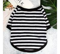 XIAO HUA Dog and Cat T-Shirt, Breathable Pet Shirts, Puppy Sweatshirt Dog Clothes Outfit Apparel Coats for Small Medium Dogs Cats,Black,2XL