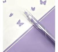 Xiao Hua flowers, gifts, gift box decorations, gifts, flower packaging paper, (printed butterfly glass paper packaging paper, 57 * 57cm, light purple)