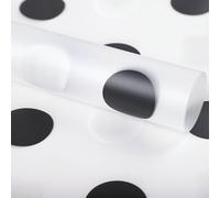 Xiao Hua gift, flowers, gift box packaging paper, waterproof semi transparent large polka dot flower packaging paper (black)