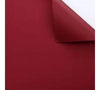 Xiao Hua matte solid color paper thickened opaque flower packaging paper, single color candy colored Eurasian paper, bouquet packaging paper (Cherry red)