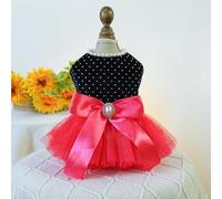 XIAO HUA Sweet Puppy Dog Dress,Cute Princess Cat Dresses Dog Skirt for Small Girl Dogs(A37,L)