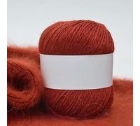 XIAO HUA Thin Crocheting Yarn Packs for Crocheting, 1 Roll Caramel Mink Fur, Perfect for DIY Fine Crafts, Warm Lightweight Yarn for Scarves/Hats Items, Ideal for Crocheting Lovers