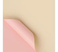 Xiao Hua unique dual color packaging paper design, with warm and soft tones, enhances the texture of the dual color packaging paper by 58 * 58cm (light pink+milky white)