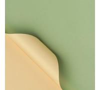 Xiao Hua unique two-color packaging paper design, with warm and soft tones, enhances the texture of the two-color packaging paper by 58 * 58cm (champagne+matcha)