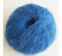 XIAO HUA Worsted Weight Yarn -, Blue, 1 roll, Mohair, Soft & Easy to Use, Ideal as Crochet Yarn for Beginners, Perfect for Knitting/Crocheting Projects (Scarves, Hats,)