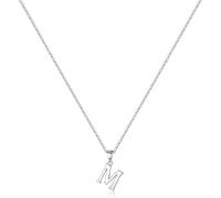 xiao Initial Necklaces for Women, Dainty Letter Necklace Personalized Tiny Initial Pendant Necklace Monogram Cute Letter Name Choker Necklaces (M)