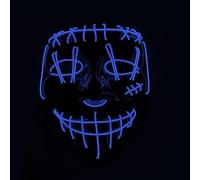 xiao LED Halloween Light Up Mask for Cosplay (Blue)