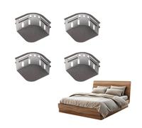 Xiao Man Bed Sheet Clips - Keep Sheets Tight, Durable ABS Bed Sheet Holder, Easy to Install Sheet Holders for Bedding, Fitted Sheet Clips for All Mattresses, No Pin, Fabric Safe (Grey-4pcs)