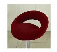 Xiao Ren Stretch Bar Stool Covers Round Set of 4/2 With Hollow backrest Bar Chair Seat Covers Kitchen Breakfast Counter Bar Chair Covers for PU Leather Swivel Barstool High Stool,A7,2PCS