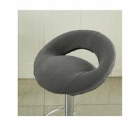 Xiao Ren Stretch Bar Stool Covers Round Set of 4/2 With Hollow backrest Bar Chair Seat Covers Kitchen Breakfast Counter Bar Chair Covers for PU Leather Swivel Barstool High Stool,A1,4PCS