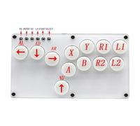 XIAO SHI MIN STORY Hitbox Mini Slim Sallybox Street Fighter King Arcade Game Fighting Rocker Keyboard Mechanical Switch Mechanical Switch Key Support PC Xinput PS3 DInput Switch Turbo WASD Layout