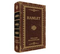 XIAOAIKA Vintage Faux Leather Decorative Book Box - Wooden Secret Storage Box with Magnetic Closure, Hidden Organizer for Bookshelf, Desk, or Office Decor (1 x Hamlet)