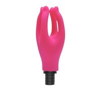 XIAOBAN Fascia Massager Head, Massage Gun Replacement Head with 3 Ended Designed, Handheld Electric Body Muscle Massager Attachment (Red, 15-16mm)