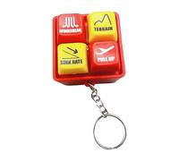 XIAOBAN Pilot and Crew Alert Keychain, EGPWS Warning Sound Simulator with LED Light, Mini Cockpit Safety Button Keyring for Aviation Fans, Airplane Emergency Alert Toy for Pilots and Collectors (Red)