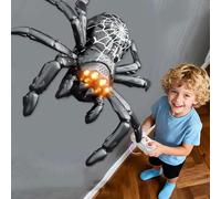 XIAOBAN Wall Climbing Gecko Spider Toy, Remote Control Electric Lizard Robot, 360° Rotating Anti-Gravity RC Toys with LED Lights, Gecko Wall Climbing Toy for Boys and Girls