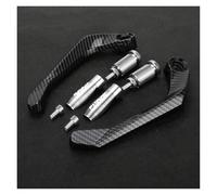 xiaobin Motorcycle Handlebar Hand Guard for RSV1000/R Caponord 1200 Dorsoduro 750 Shiver CNC Handlebar Grips Brake Clutch Levers Guard Protector Handguard(Silver with Logo)