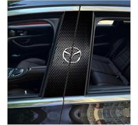 XIAOBINGFA 2 Pcs B Pillar Post Decals for Mazda Skyactiv 2016-2023, Vinyl Window Pillar Post Decals Trim Cover Protective Stickers Car Decoration